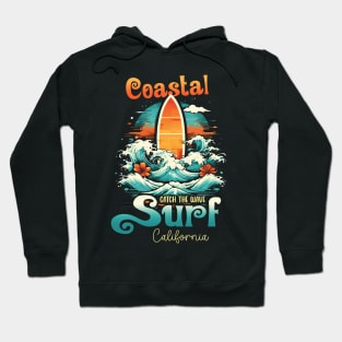 Coastal Surf Catch The Wave Gift For men Women Hoodie